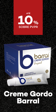 Creme Gordo Barral com destaque promocional de até 10% sobre preço de Venda ao Público Recomendado